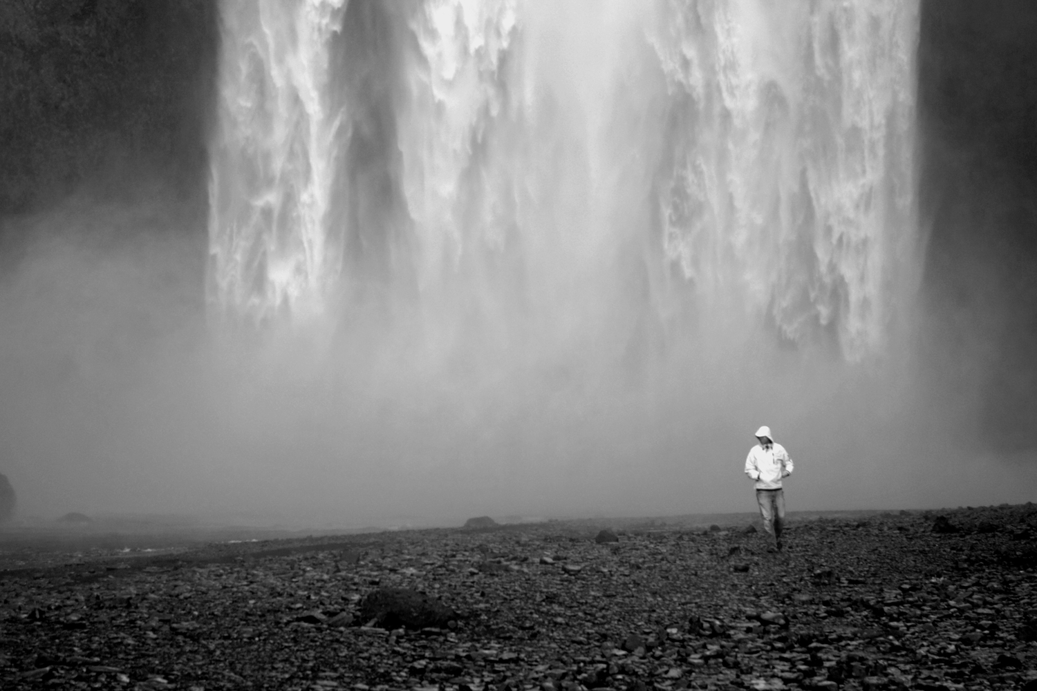 Es wird nass - Skógafoss