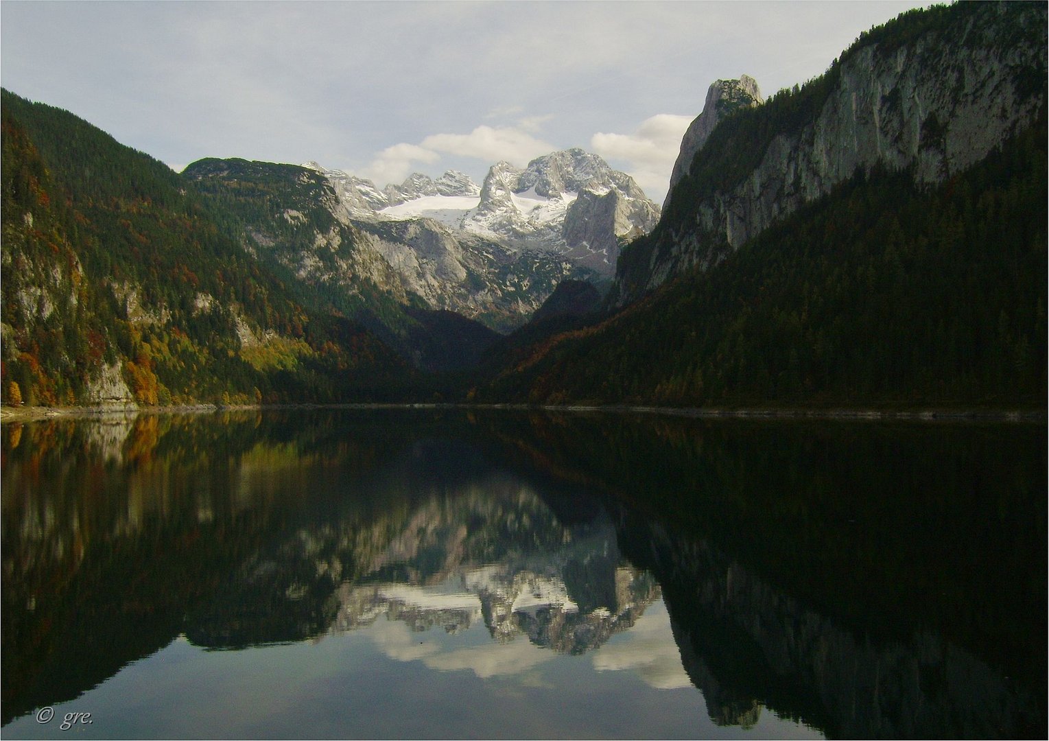 es wurde Abend am Gosausee