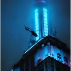 ESB Night No.11 - Spire and Chopper on a Misty Night