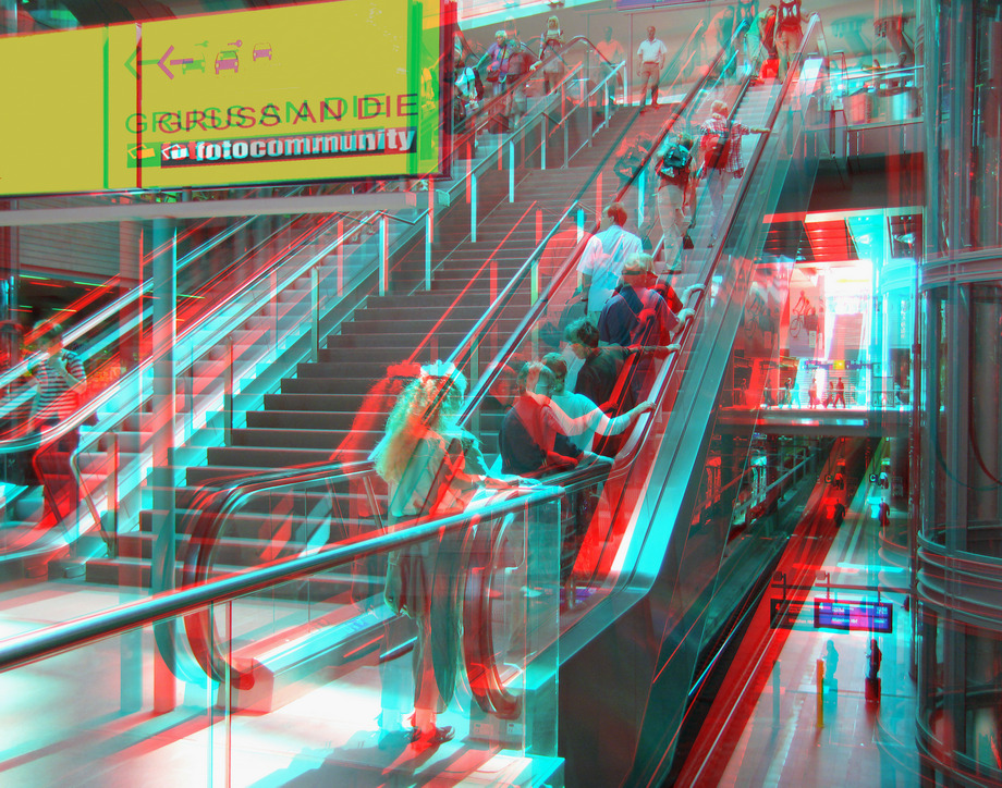 escalators (3D-FotoGruß)