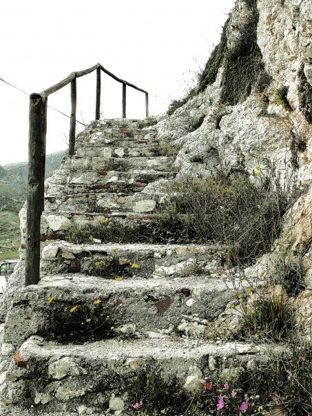 escalera de piedra