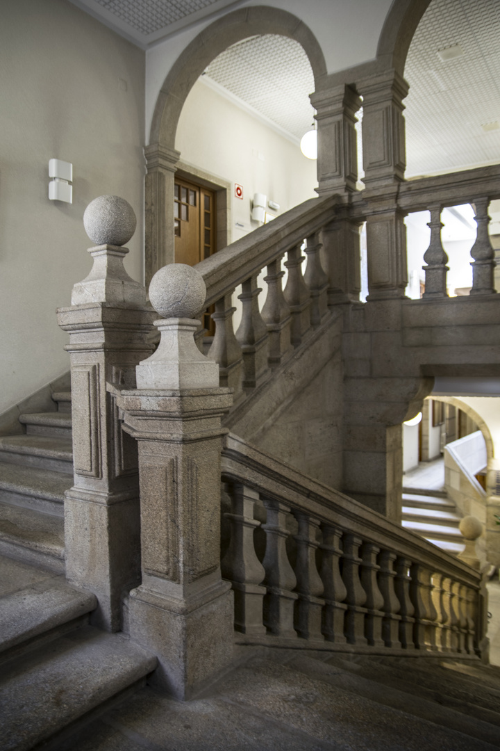 Escalera original restaurada