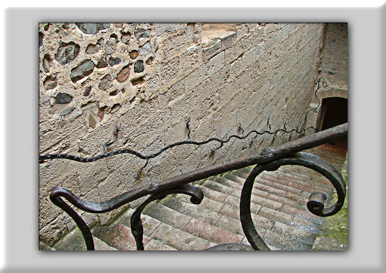 Escaleras en el Monasterio de Poblet