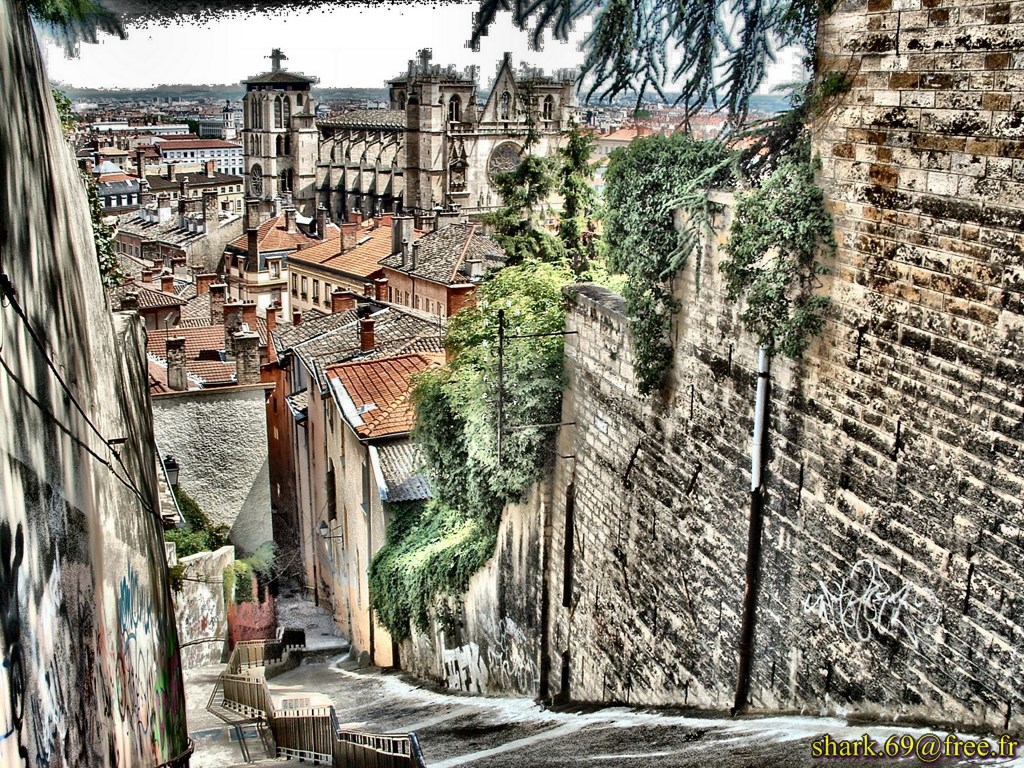 Escalier du vieux Lyon