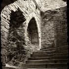 Escalier d'une ruine d'Abbaye