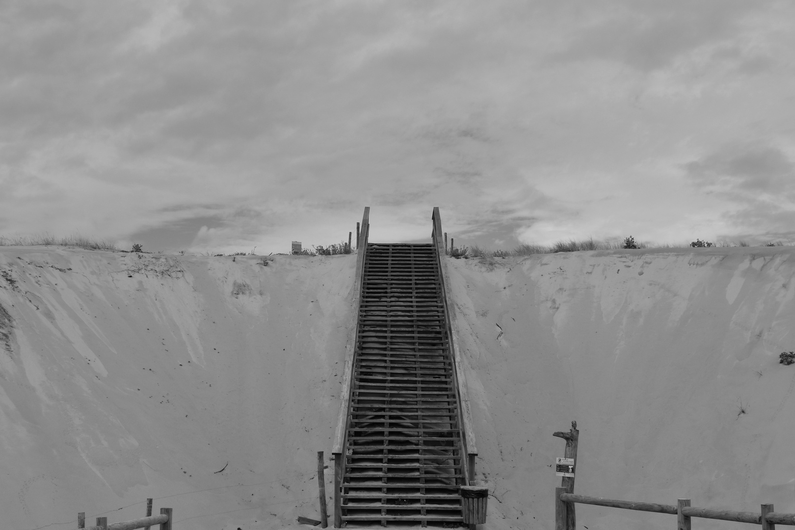 Escalier sur la dune