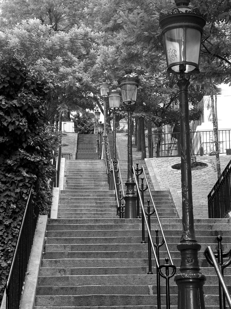 Escaliers á Montmartre