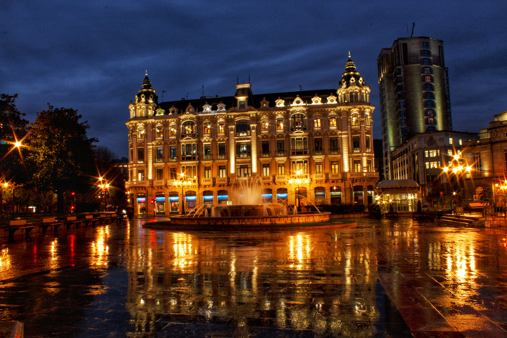 Escandalera square. Oviedo