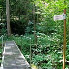 Eschentaler Bach. Brücke zur Bachüberquerung