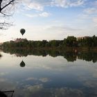 Espejo en el río Ebro.