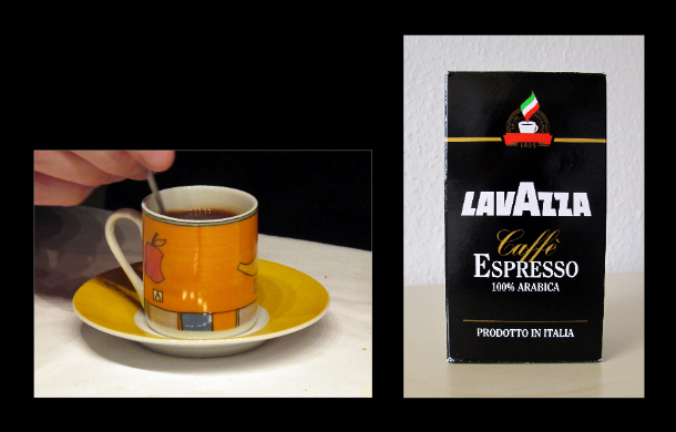 Espresso ... klein, stark, schwarz