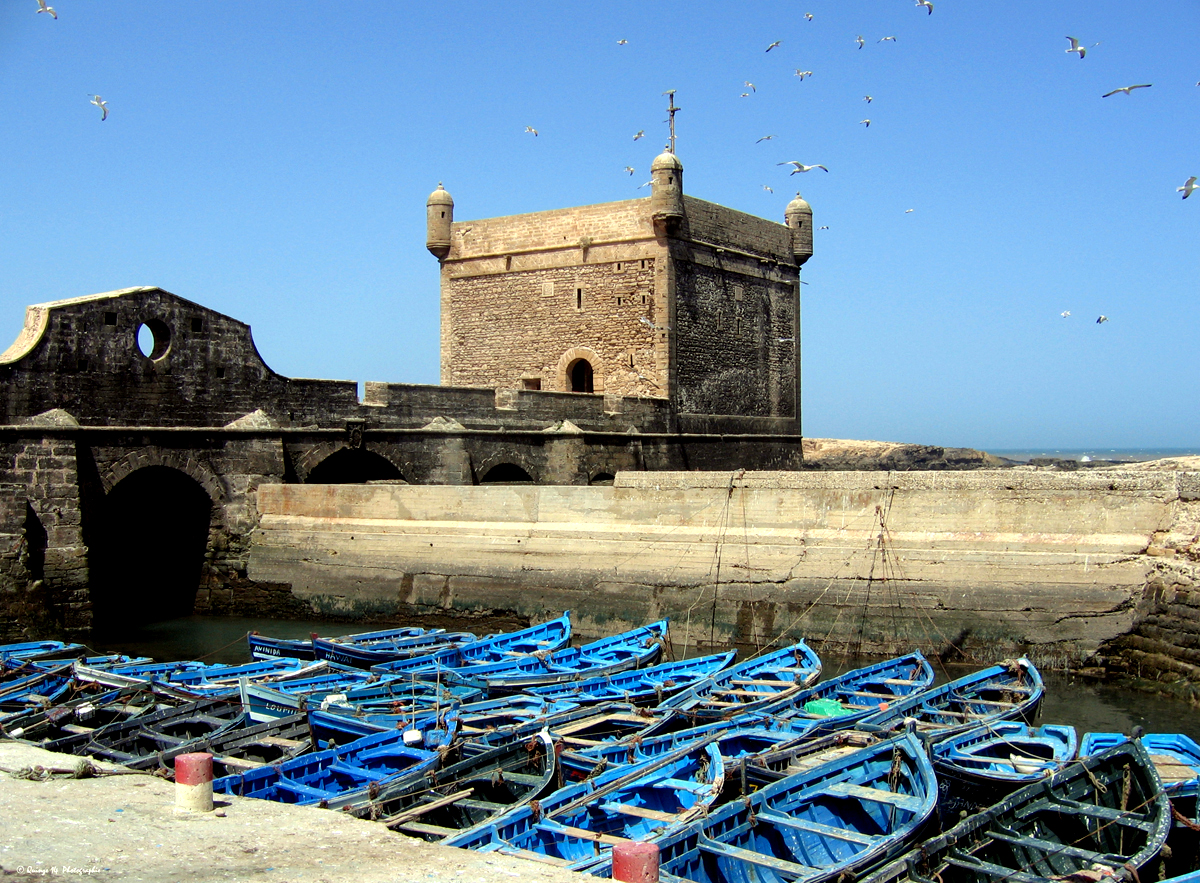 ESSAOUIRA LA BLANCHE AU MAROC.