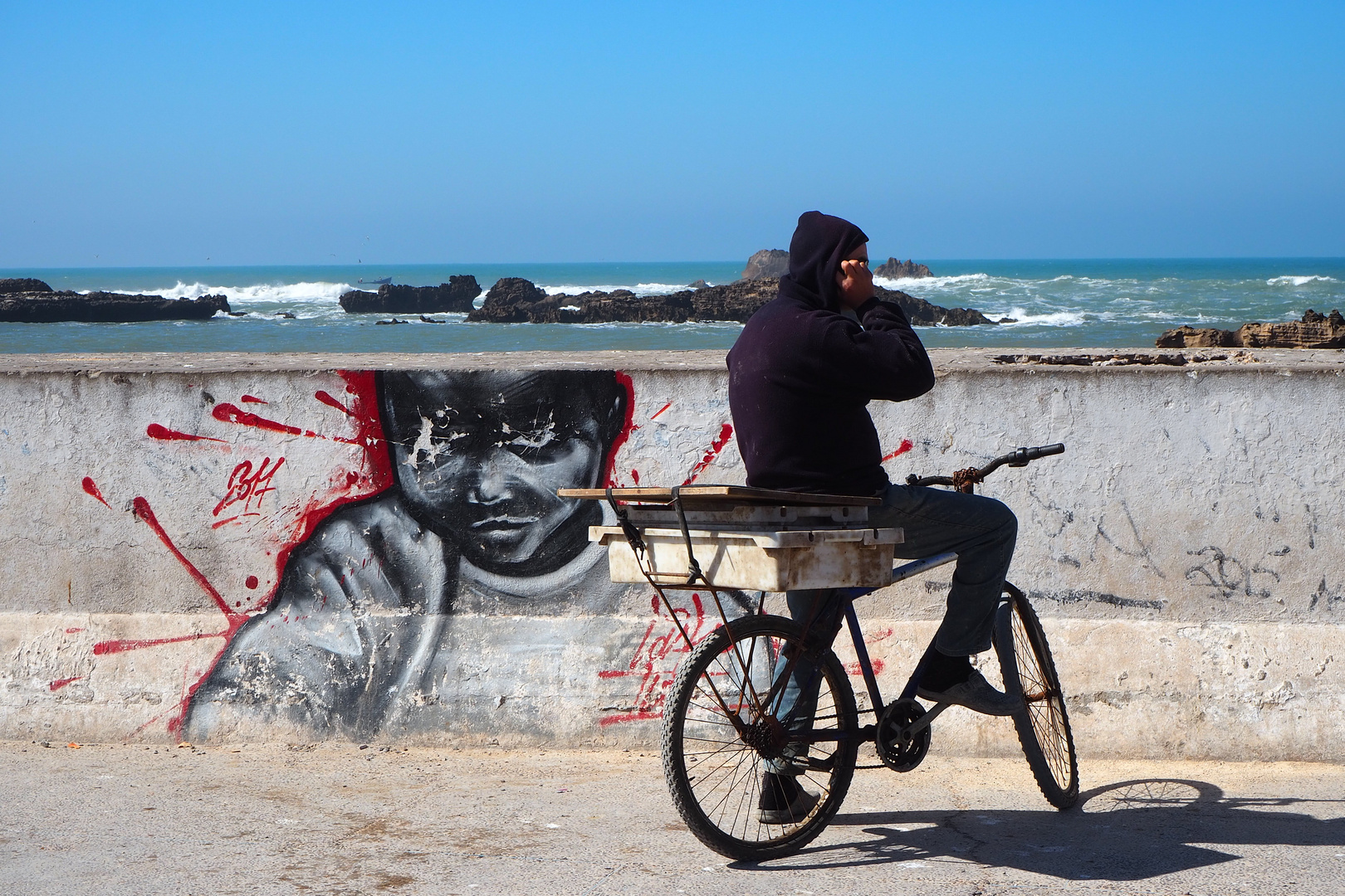 Essaouira Mann mit Rad