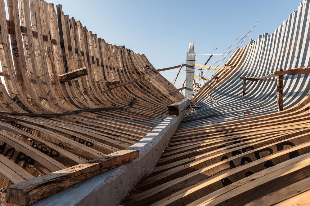 Essaouira - Schiffsbau - Gerippe