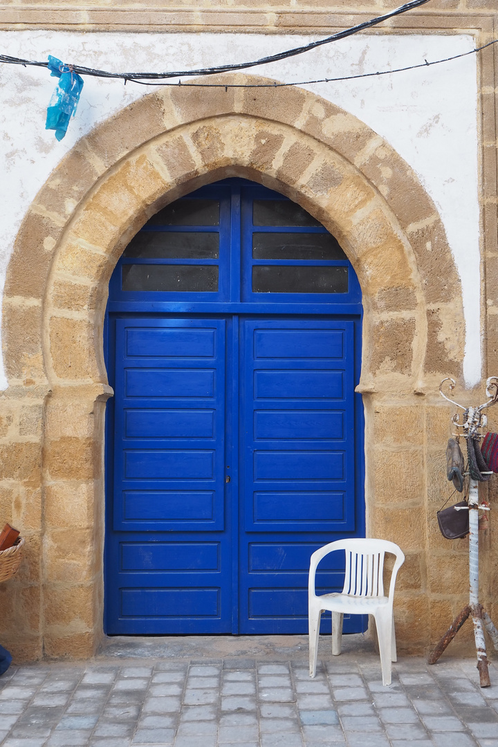 Essaouira Türe blau