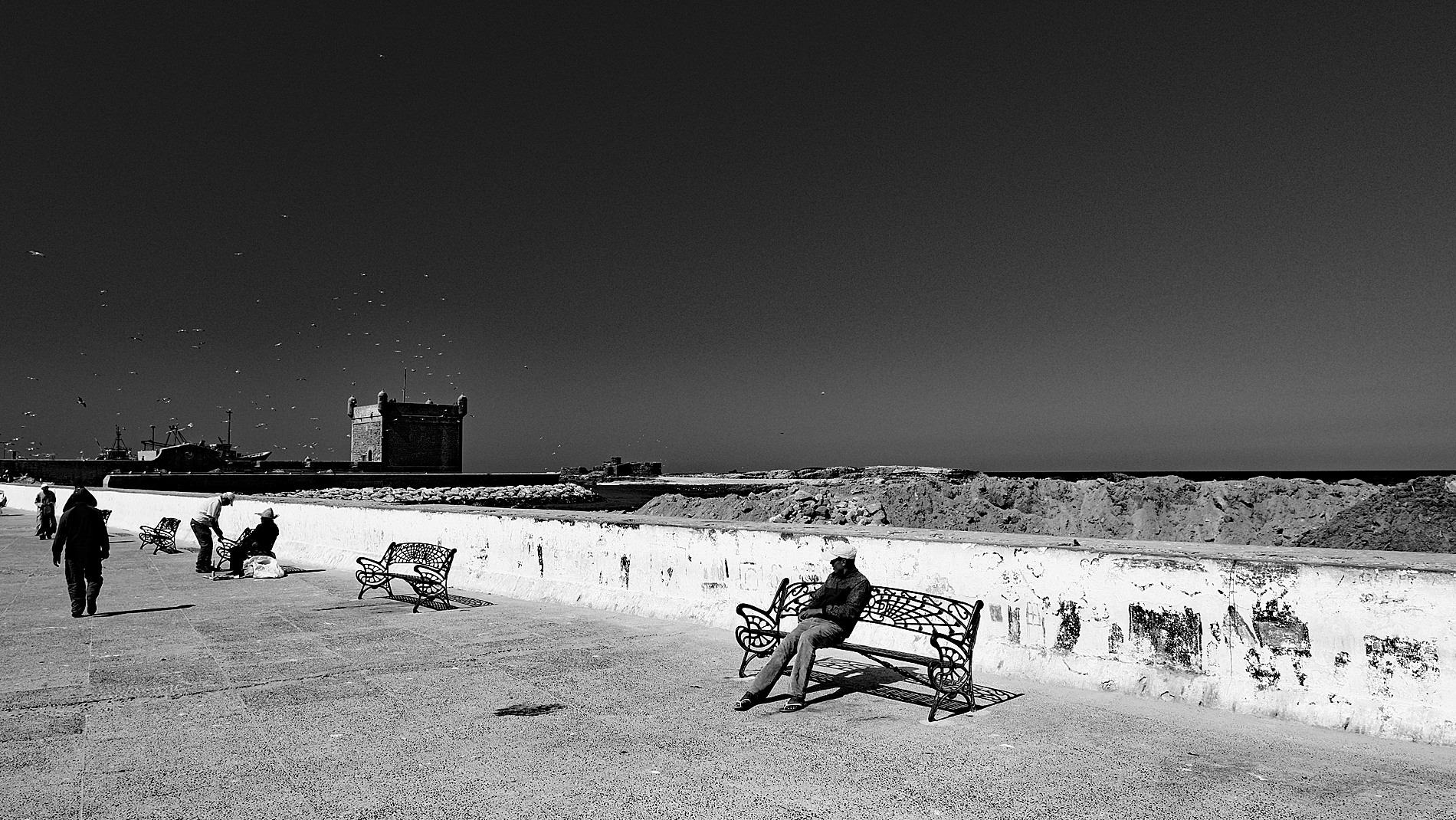 Essaouira_BW