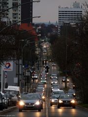 Essen, Alfredstrasse -  Blick nach Norden