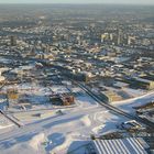 Essen-Altendorf, Baustelle Krupp-Gürtel,  Berthold-Beitz-Boulevard im Schnee