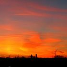 Essen (Altenessen) Sonnenaufgang (Panorama) am 2004.11.25