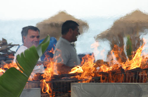 essen am strand