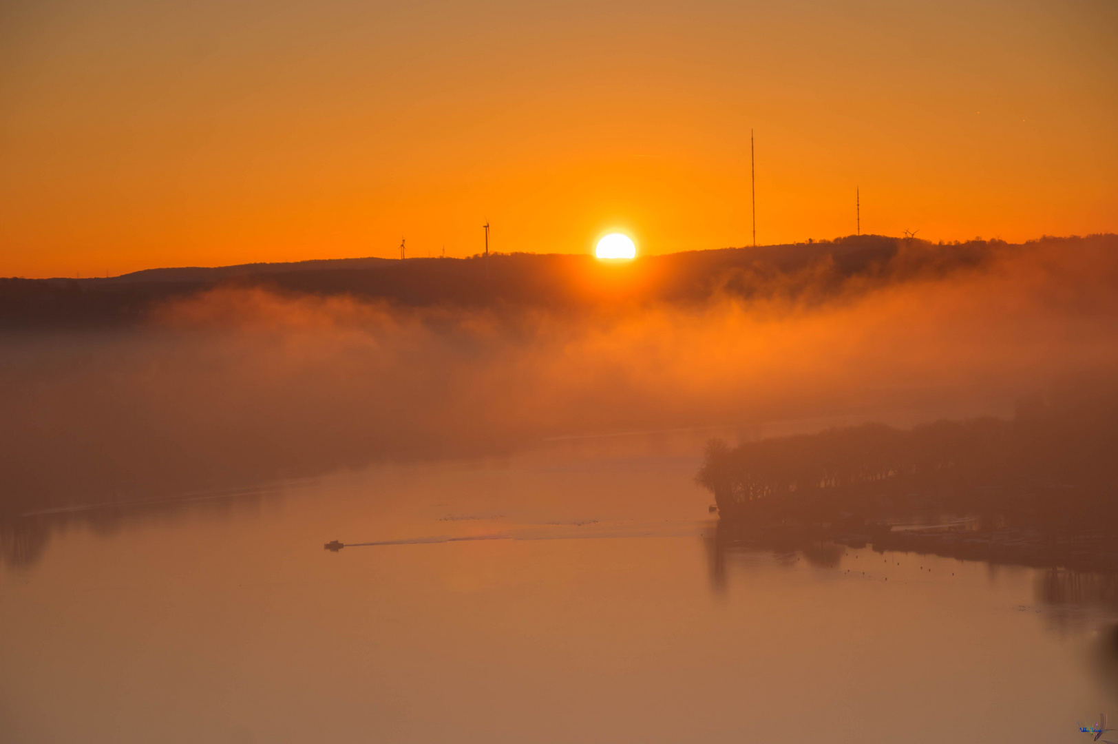 Essen Baldeneysee Sonnenaufgang 11012022