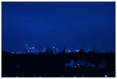 Essen City in blue