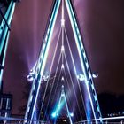 Essen Die Folkwang- Brücke / Serie Leuchtendes Ruhrgebiet