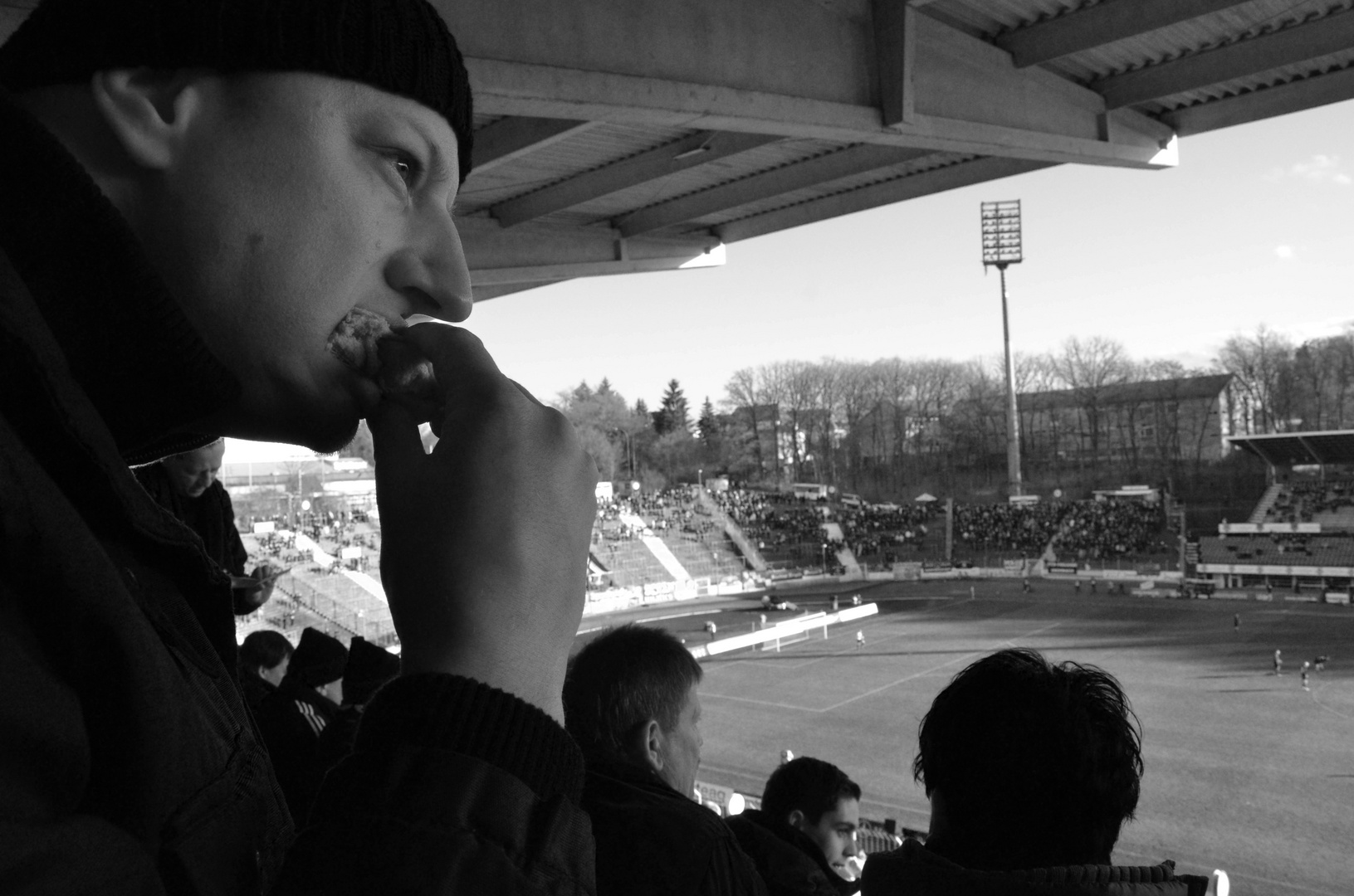 Essen im Stadion