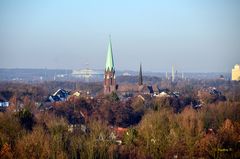 Essen - Kokerei Zollverein - Blick auf die Stadt