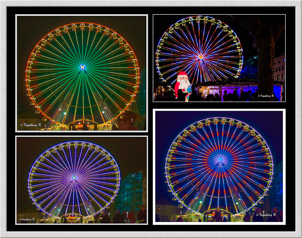 Essen - Lichterwoche 2013 - Riesenrad am Burgplatz