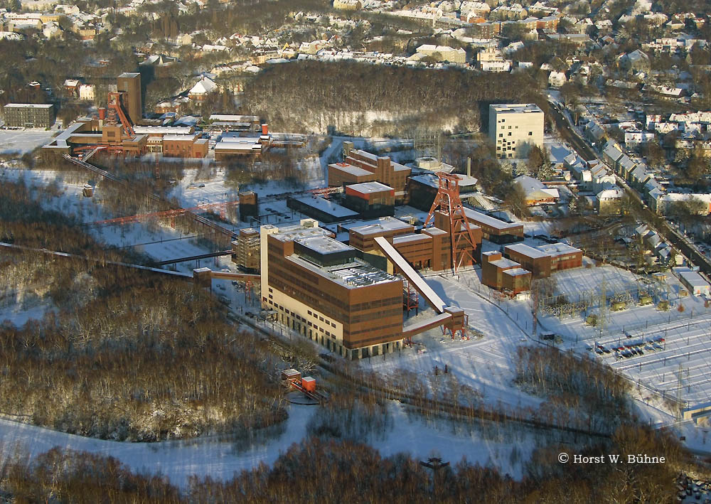 Essen-Stoppenberg/Katernberg, Weltkulturerbe "Zeche Zollverein" im Schnee