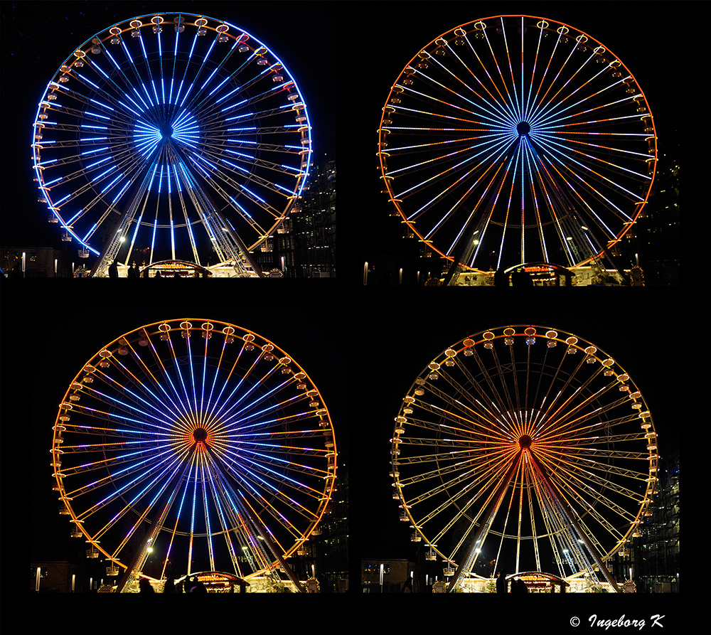 Essen - Weihnachtsmarkt - Riesenrad am Burgplatz 2