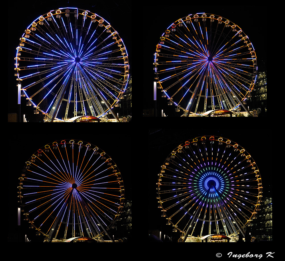 Essen - Weihnachtsmarkt - Riesenrad am Burgplatz 3