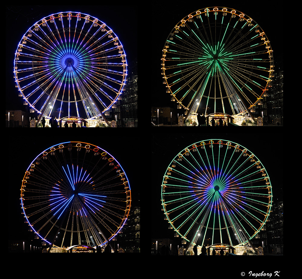 Essen - Weihnachtsmarkt - Riesenrad am Burgplatz