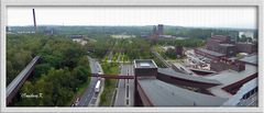 Essen - Zeche Zollverein - Blick vom oberen Turm der Zeche - 1