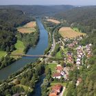 Essing im Altmühltal mit Holzbrücke