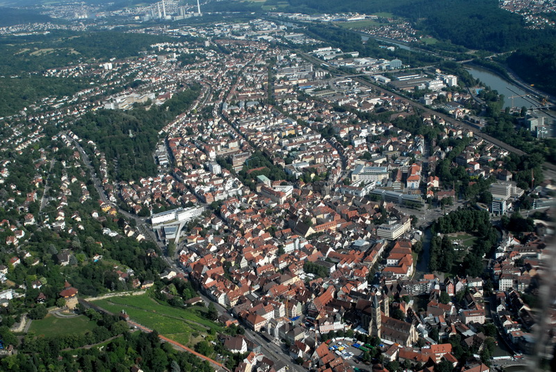 Esslingen aus der Vogelperspektive