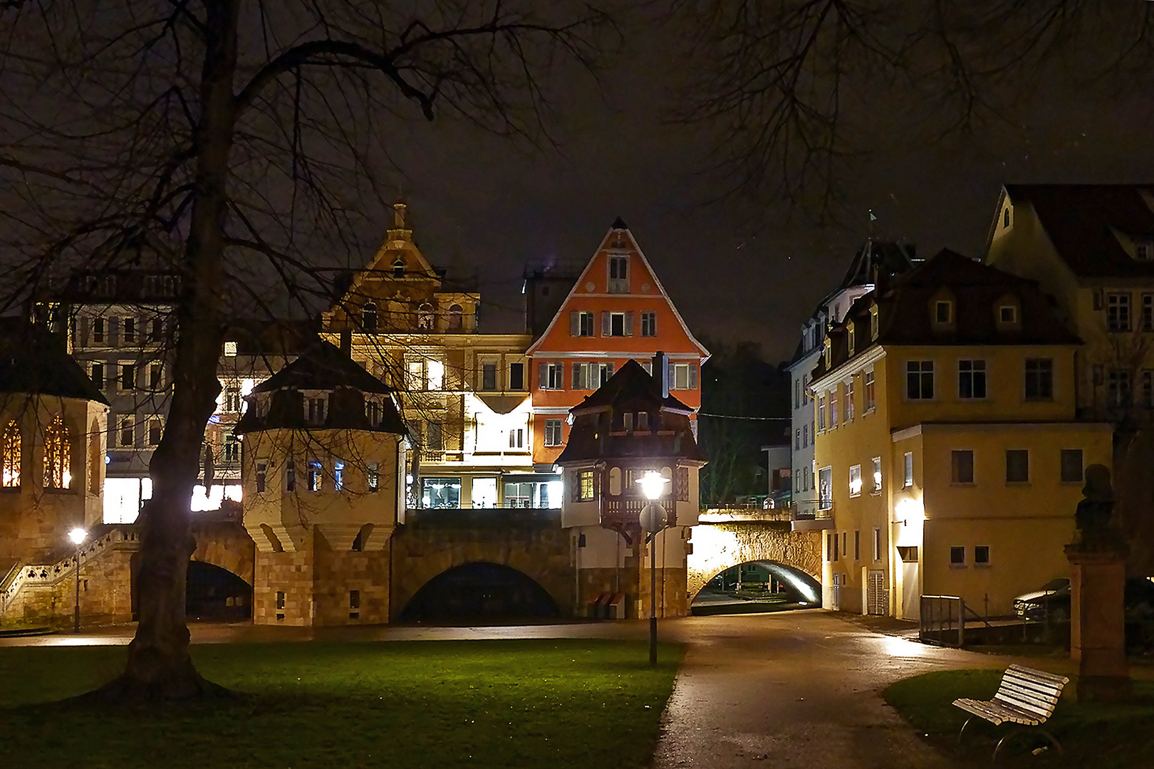 Esslingen bei Nacht