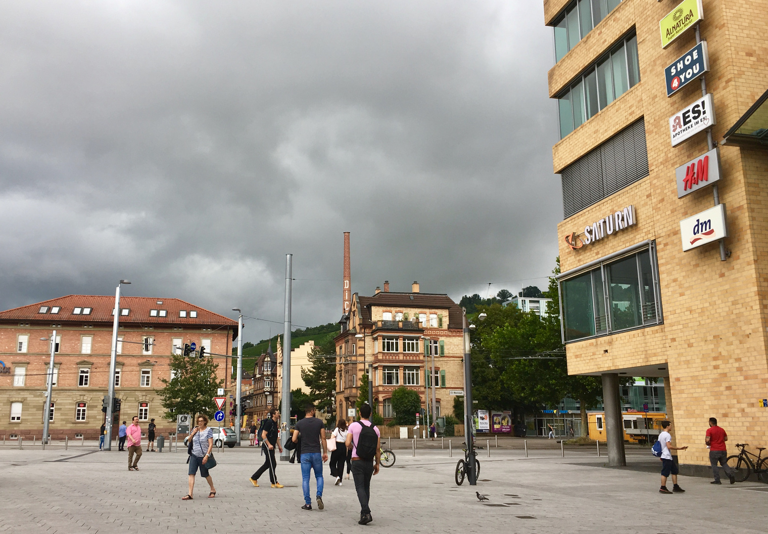 Esslingen kurz vor dem Regen