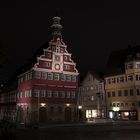 Esslinger Rathausplatz am späten Abend