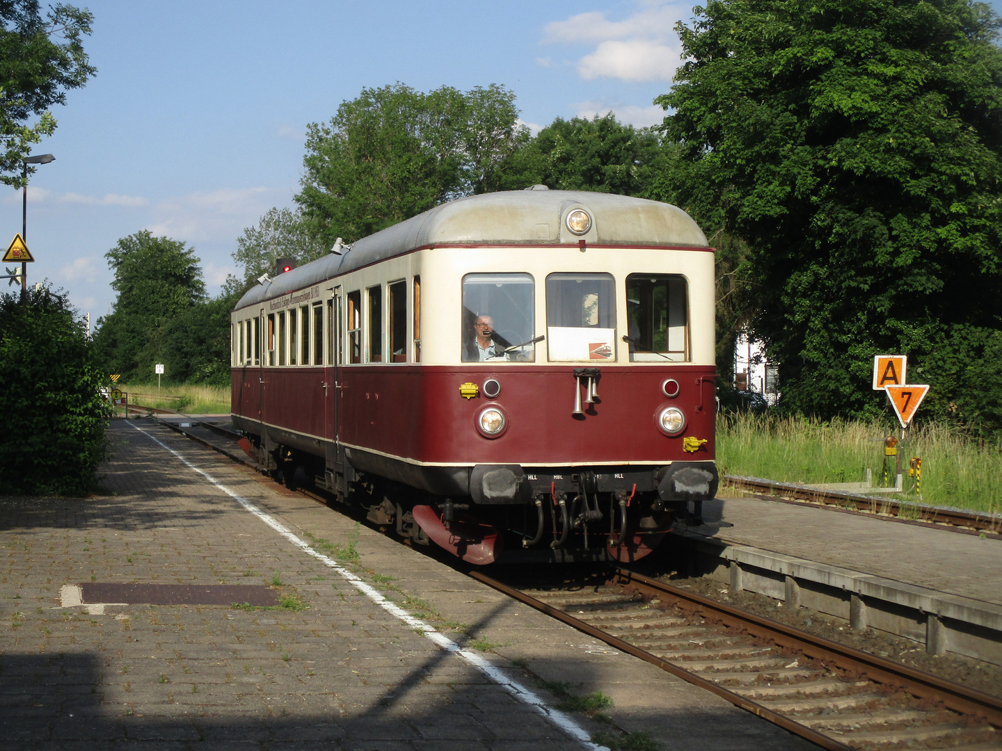 Esslinger Triebwagen im Abendlicht 1.