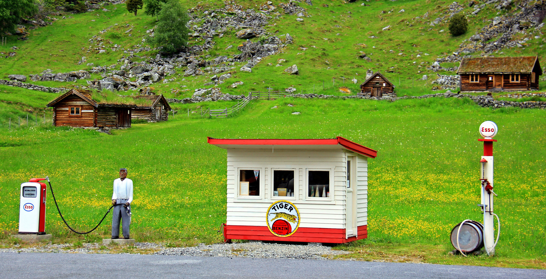 Esso Tankstelle Anno 1960