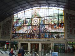 Estación  de trenes, en Bilbao