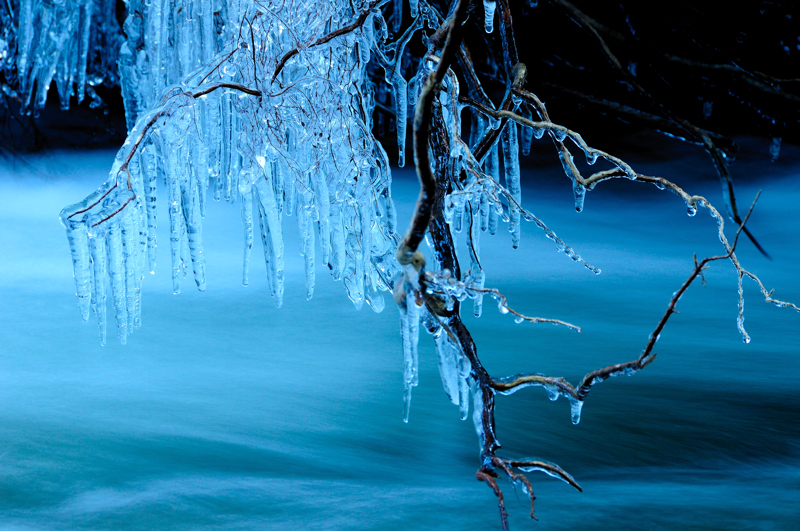 Estalactitas de hielo