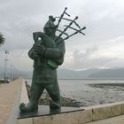 Estatua del gaitero en Ortigueira