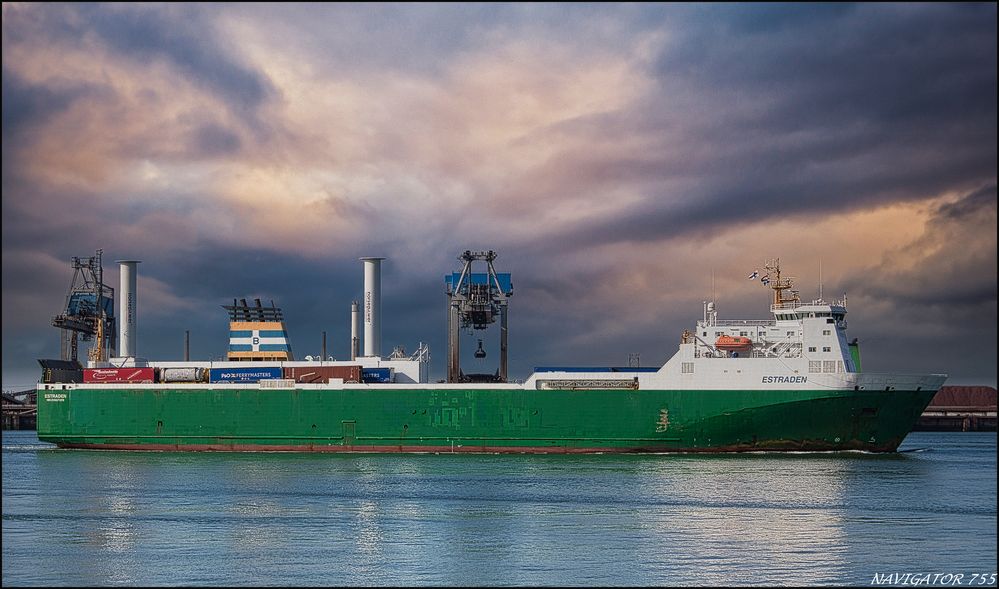 " ESTRADEN " Ro-Ro Cargo Schiff, Rotterdam.