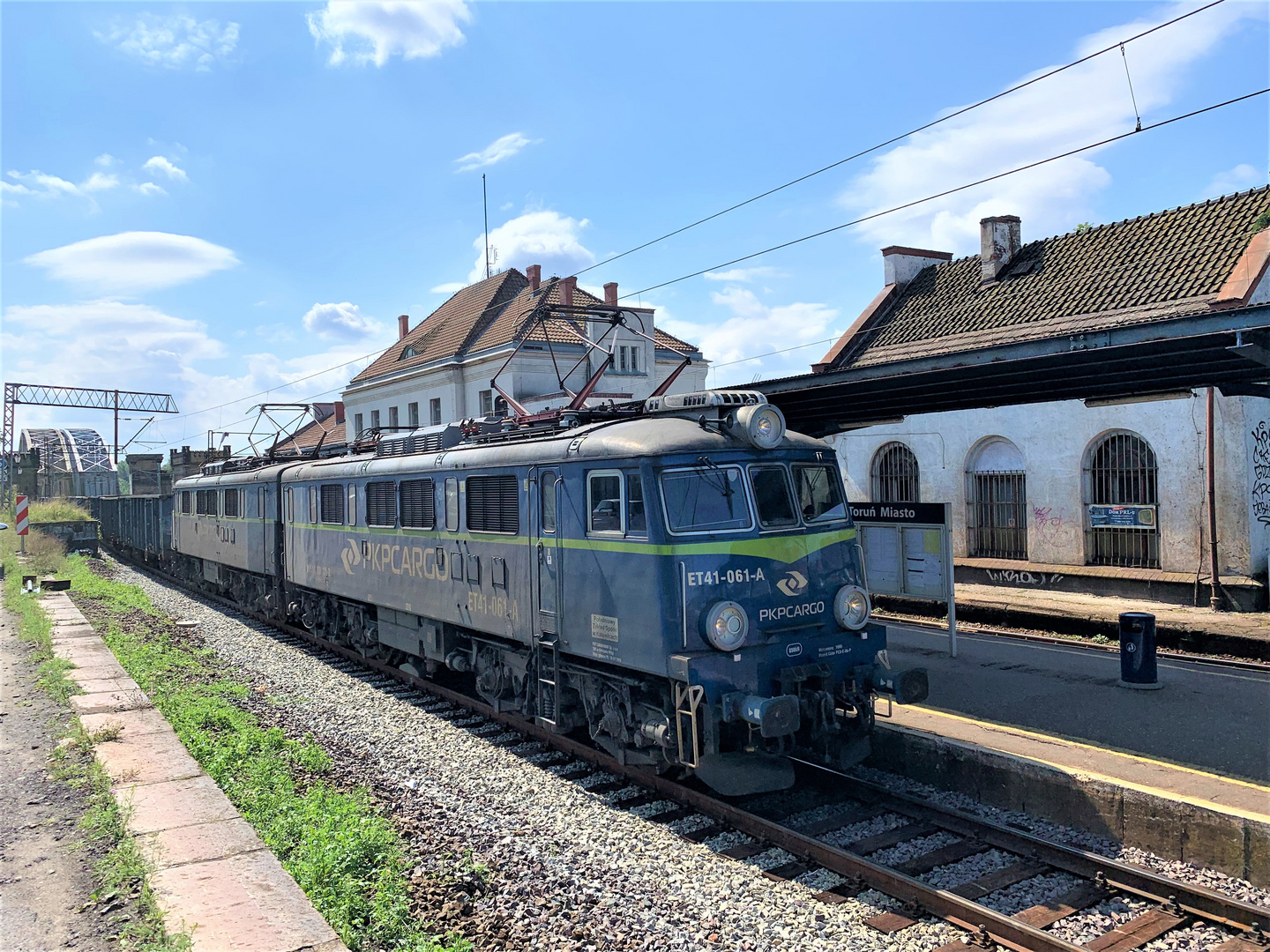 ET 41 der PKP Cargo in Thorn fotografiert.