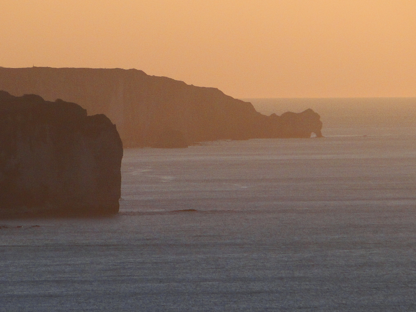 Et au loin la premiere porte d'Etretat !!