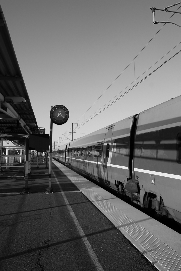 " Et j'entend siflé le train et j'entend siflé le train , toute ma vie "