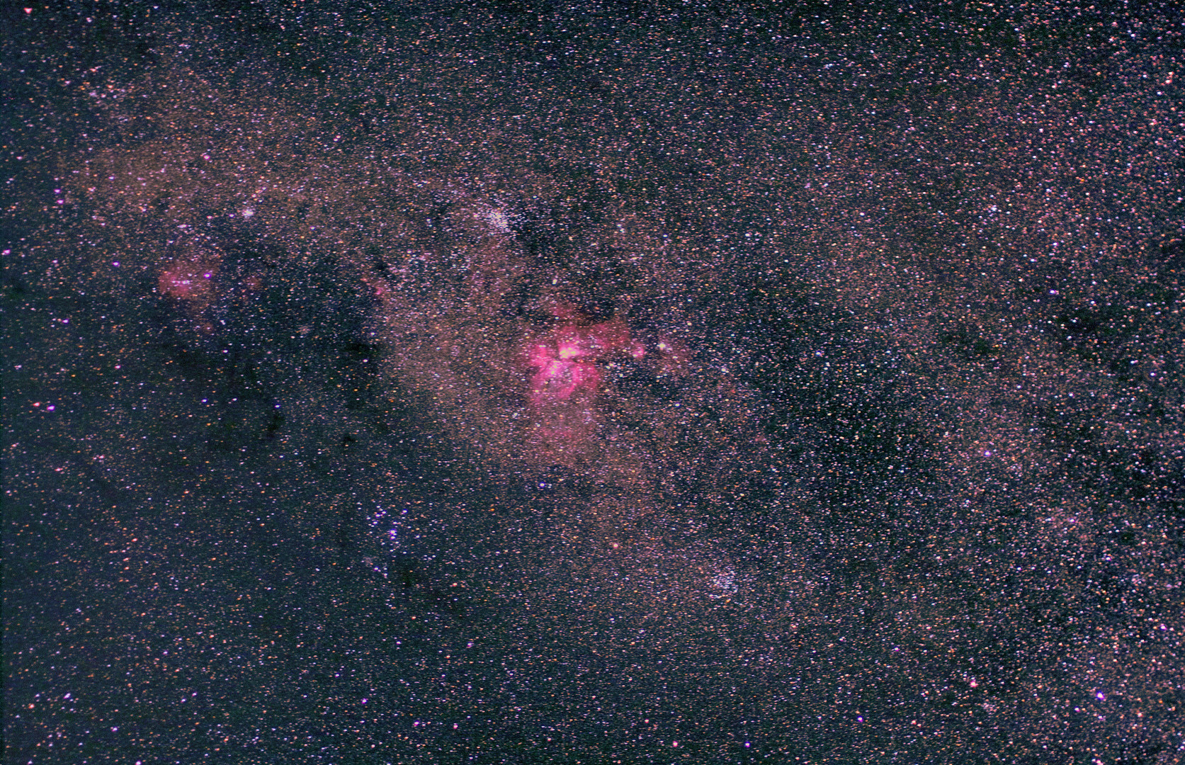 Eta Carinae Nebel eingebettet in die südliche Milchstraße 